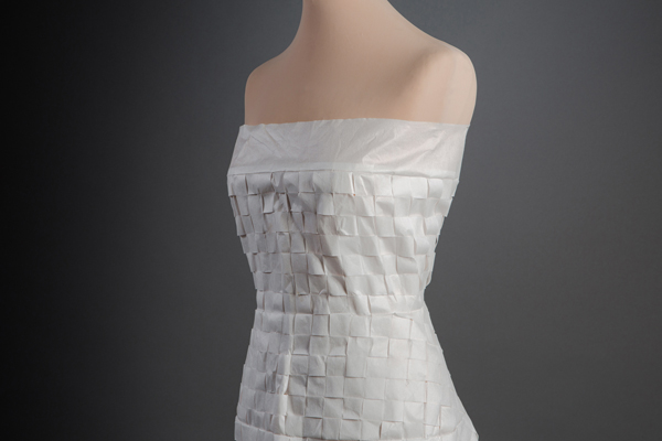 Paper and Bride, fashioned with braided paper, by Matthan Gori