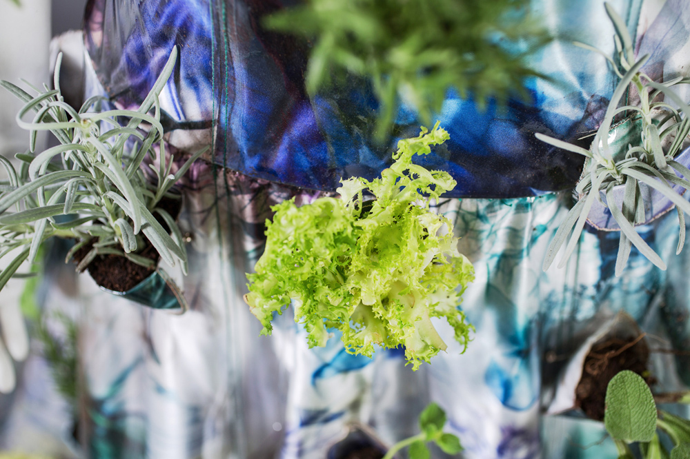Be-IN is a cultivable wedding dress, by Matthan Gori